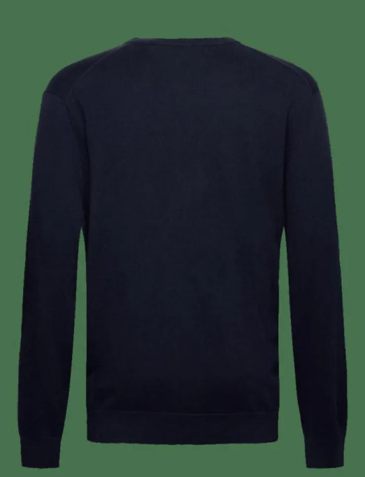 GANT SHIELD COTTON C-NECK - Rundhalsad| Stickat