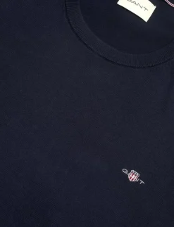 GANT SHIELD COTTON C-NECK - Rundhalsad| Stickat