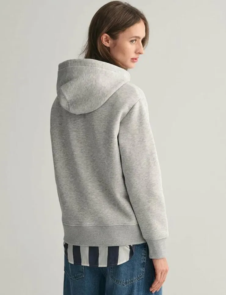 Kvinnor GANT Kläder|SHIELD HOODIE - Huvtröjor