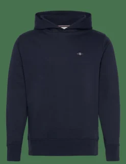 GANT SHIELD LOGO HOODIE - Hoodies| Sweatshirts & Huvtröjor