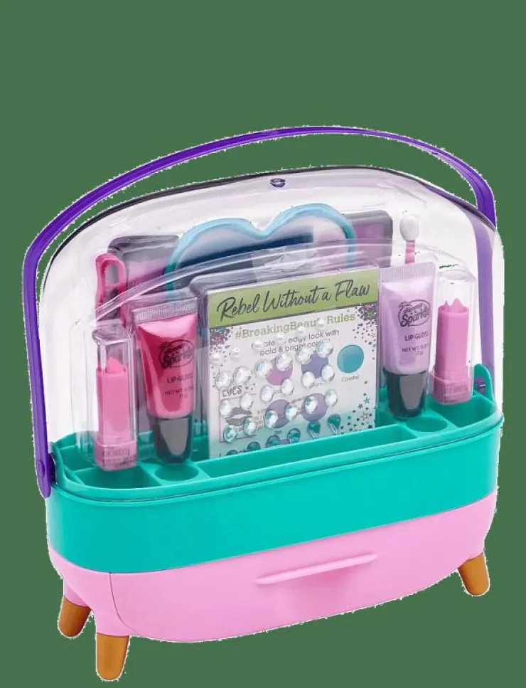SHIMMER N SPARKLE ALL IN ONE BEAUTY CADDY - Låtsassmink & Accessoar|Barn Rollspel