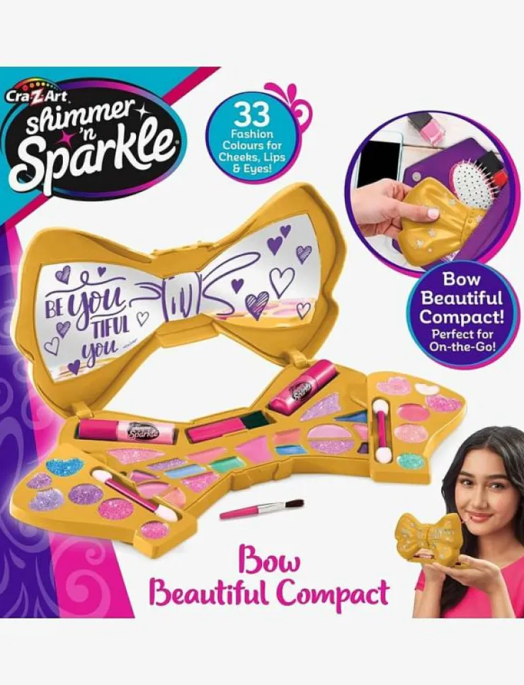 Barn SHIMMER N SPARKLE Maskeradkläder & Tillbehör|BOW BEAUTIFUL COMPACT - Smink
