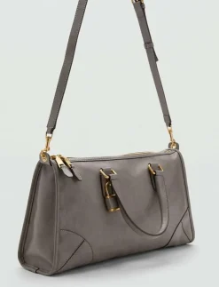 Kvinnor Mango Handväskor|Shiny handbag with handles - Handväskor