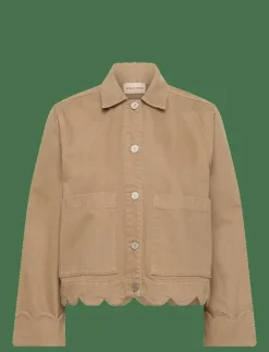 Stella Nova Shirt with Scallop Edge - Tunna jackor|Kvinnor Jackor & Kappor
