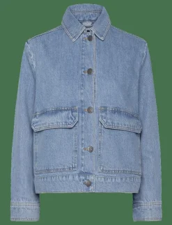 Kvinnor Lexington Clothing Jackor & Kappor|Short Denim Jacket - Jeansjackor