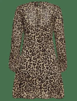 Kvinnor Mango Klänningar|Short leopard-print dress - Korta klänningar