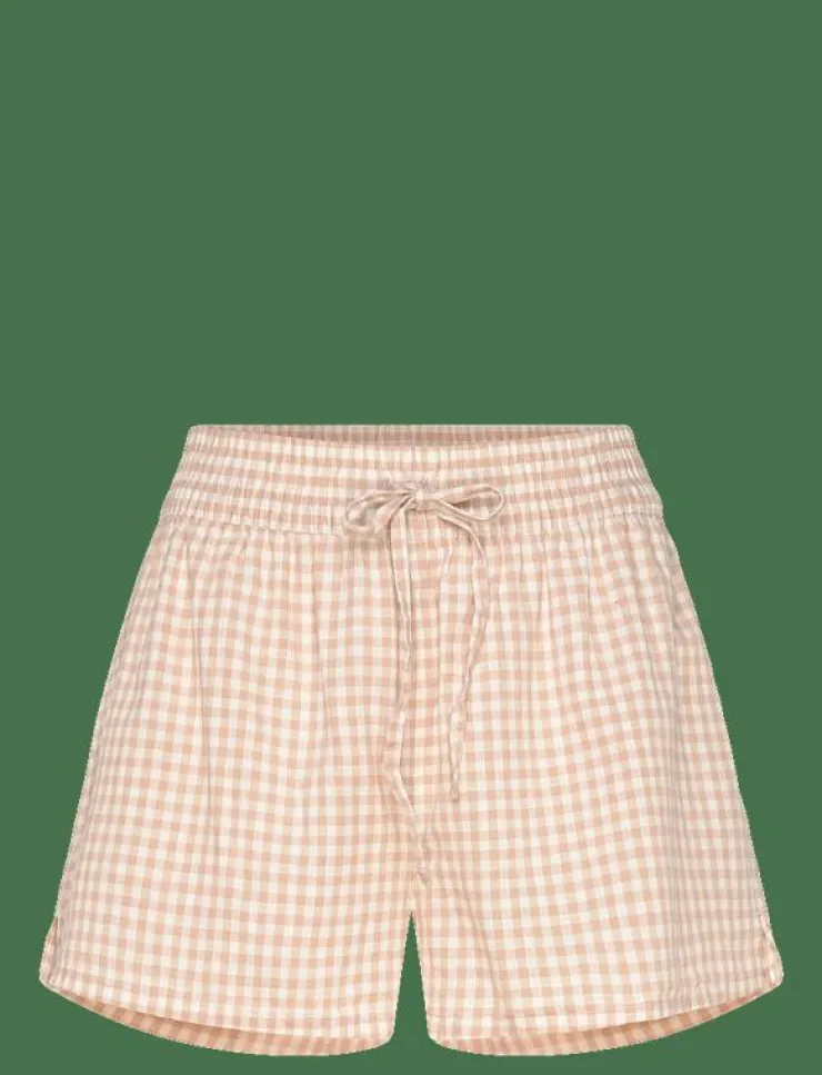 Kvinnor Hunkemöller Pyjamas & Loungewear|Short Linen Check - Shorts