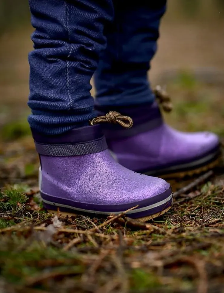 mikk-line Short Winter Wellies - Glitter - Höga gummistövlar|Barn Gummistövlar