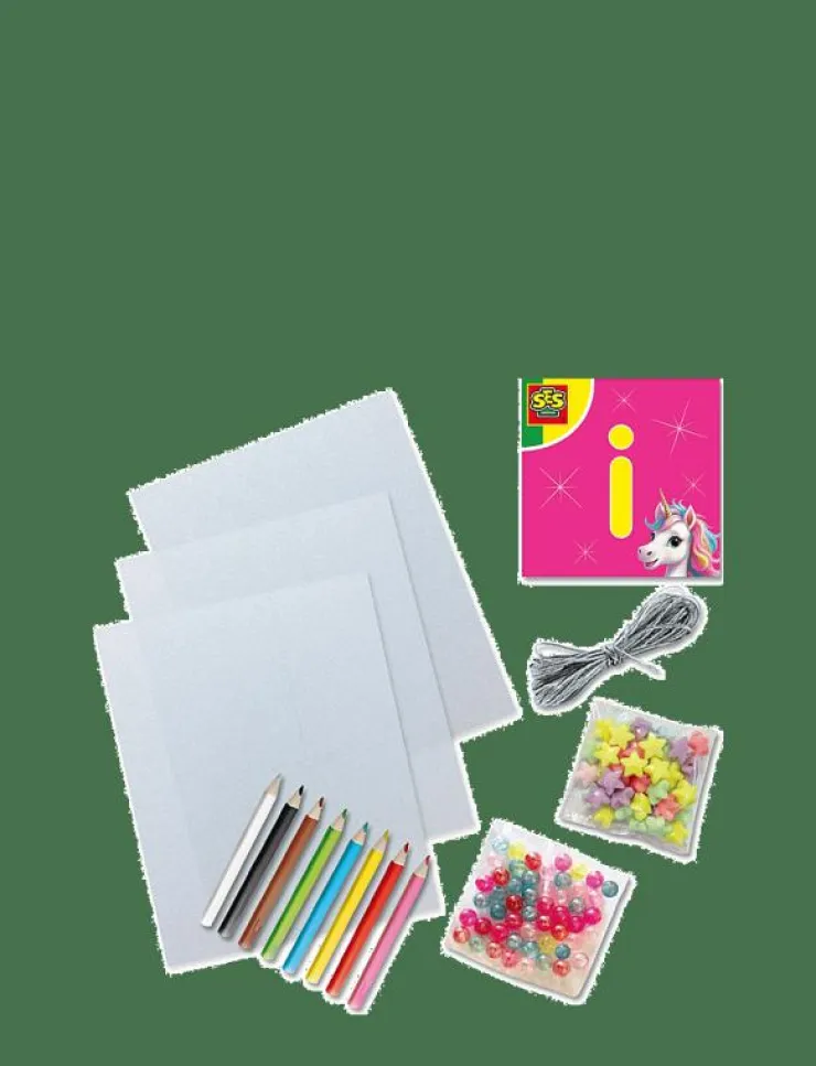 Barn SES Creative Rita & Pyssla|Shrink Film - Unicorn Charm Bracelets - Smycken & accessoarer