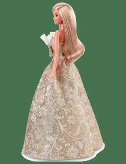 Barn Barbie Dockor & Tillbehör|Signature 2025 Holiday Fashion Doll, Seasonal Collector, Blonde with Silver & Gold Gown - Dockor