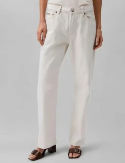 Kvinnor Calvin Klein Jeans Denimkläder|Jeans|SIGNATURE 90s STRAIGHT CHALK - Straight jeans