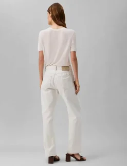 Kvinnor Calvin Klein Jeans Denimkläder|Jeans|SIGNATURE 90s STRAIGHT CHALK - Straight jeans