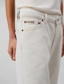 Kvinnor Calvin Klein Jeans Denimkläder|Jeans|SIGNATURE 90s STRAIGHT CHALK - Straight jeans