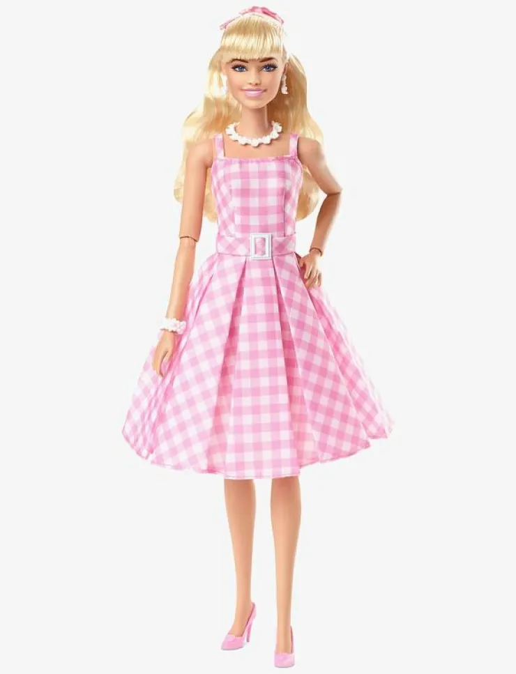 Barn Barbie Dockor & Tillbehör|Signature The Movie Collectible Doll, Margot Robbie as in Pink Gingham Dress - Dockor