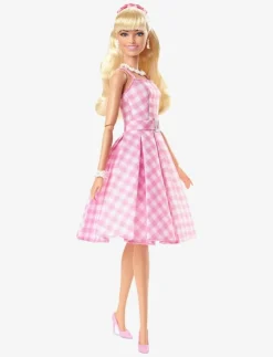 Barn Barbie Dockor & Tillbehör|Signature The Movie Collectible Doll, Margot Robbie as in Pink Gingham Dress - Dockor