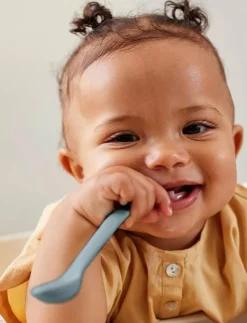 Barn Everyday Baby Mata|Silicone Baby Spoon - Serveringsset