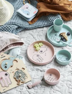 Done by Deer Silicone dinner set Sea friends - Serveringsset|Barn Mata