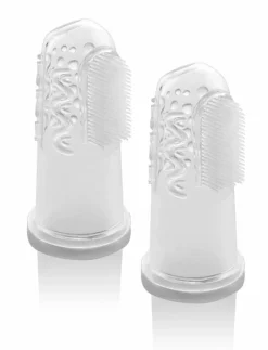 Barn Reer Hälsa & Hygien|Silicone finger toothbrush 2 pieces - Babyvård