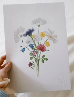 Kunskapstavlan® Posters & Ramar|Sju sorters blommor - Botanisk