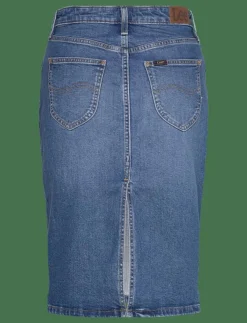 Kvinnor Lee Jeans Kjolar|Skirt - Jeanskjol