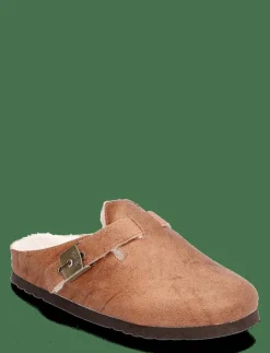 Kvinnor Scholl Clogs|Platta Skor|SL GRACE SUEDE - Platta mules