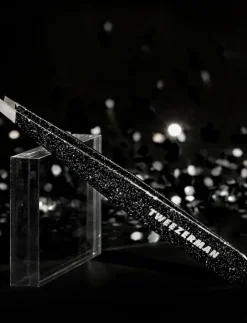 Kvinnor Tweezerman Smink|Slant Tweezer Sparkling Black Anniversary - Sminkborste