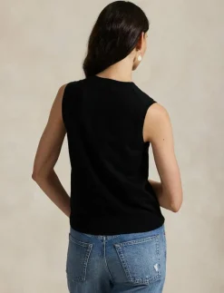 Polo Ralph Lauren Sleeveless Crewneck Sweater - Stickade västar|Kvinnor Västar