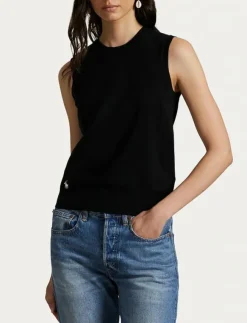 Polo Ralph Lauren Sleeveless Crewneck Sweater - Stickade västar|Kvinnor Västar