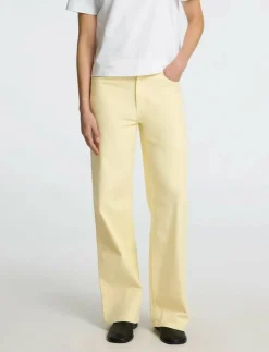 Kvinnor Selected Jeans|SLFALICE-CORA HW DENIM WIDE JEANS - Vida byxor
