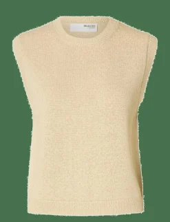 Kvinnor Selected Västar|SLFALMA SL KNIT VEST - Stickade västar