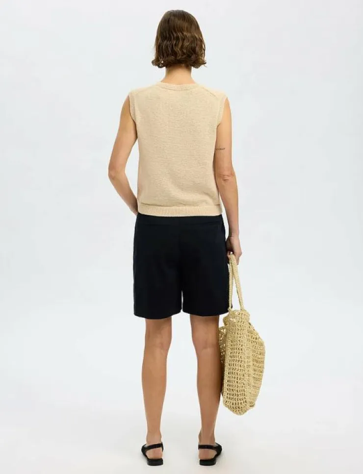Kvinnor Selected Västar|SLFALMA SL KNIT VEST - Stickade västar