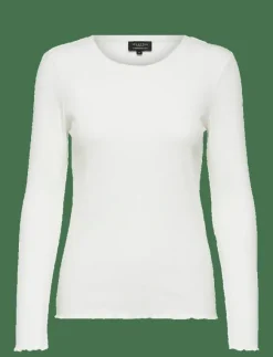 Selected SLFANNA LS CREW NECK TEE S NOOS - Långärmade toppar|Kvinnor Kläder