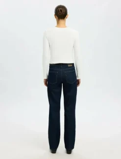 Selected SLFANNA LS CREW NECK TEE S NOOS - Långärmade toppar|Kvinnor Kläder