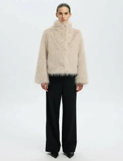 Kvinnor Selected Jackor & Kappor|SLFBREA JACKET #S - Fuskpäls