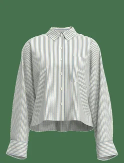 Selected SLFDAN-ASTHA LS CROPPED SHIRT EX - Långärmade|Kvinnor Blusar & Skjortor