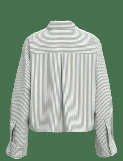 Selected SLFDAN-ASTHA LS CROPPED SHIRT EX - Långärmade|Kvinnor Blusar & Skjortor