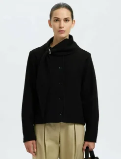 Kvinnor Selected Jackor & Kappor|SLFDARLA LS KNIT JACKET - Ulljackor