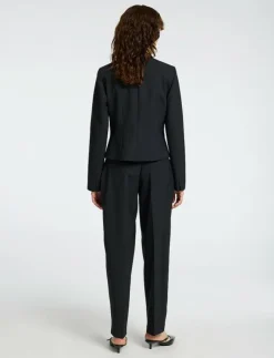 Kvinnor Selected Byxor|SLFELOISE HW BARREL PANT - Byxor