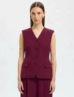 Selected SLFFEDORA VEST - Vadderade västar|Kvinnor Västar