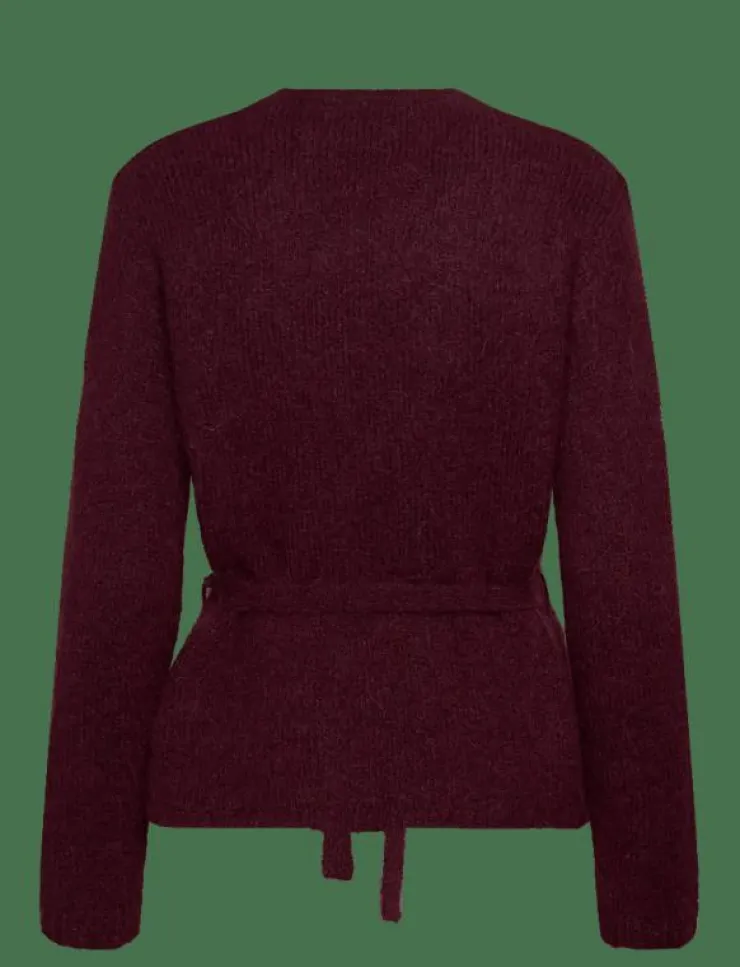 Selected SLFGABELLA LS KNIT BELT CARDIGAN - Koftor|Kvinnor Plus Size & Curvy|Stickat