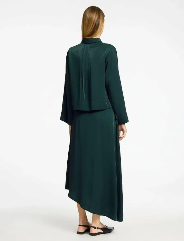 Kvinnor Selected Kjolar|SLFJEAN MW ASYMETRIC ANKLE SKIRT B - Maxikjolar