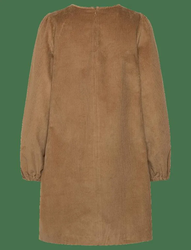 Selected SLFJENNY LS O-NECK CORDUROY DRESS D2 - Korta klänningar|Kvinnor Klänningar