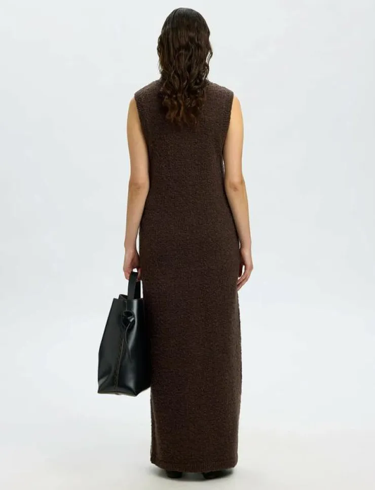 Kvinnor Selected Västar|SLFLELOU SL KNIT CARDIGAN DRESS - Stickade västar