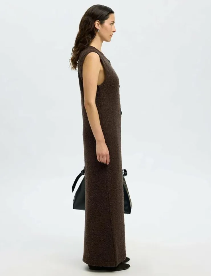 Kvinnor Selected Västar|SLFLELOU SL KNIT CARDIGAN DRESS - Stickade västar