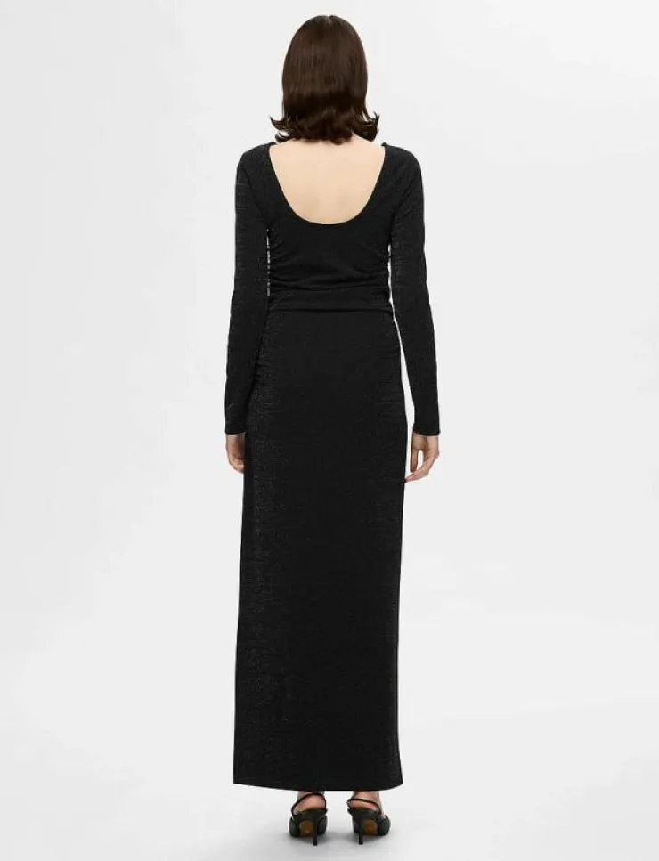 Kvinnor Selected Klänningar|SLFMARWA LS DEEP REVERSIBLE ANKLE DRESS - Maxiklänningar
