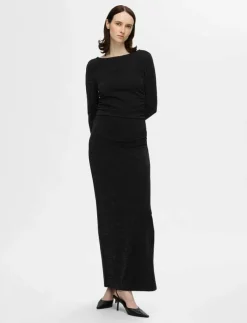 Kvinnor Selected Klänningar|SLFMARWA LS DEEP REVERSIBLE ANKLE DRESS - Maxiklänningar