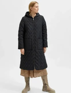 Kvinnor Selected Jackor & Kappor|SLFNORA QUILTED COAT - Quiltade jackor