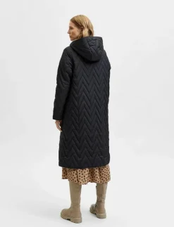 Kvinnor Selected Jackor & Kappor|SLFNORA QUILTED COAT - Quiltade jackor