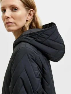 Kvinnor Selected Jackor & Kappor|SLFNORA QUILTED COAT - Quiltade jackor