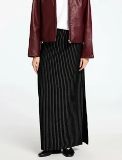 Selected SLFPENNIE HW ANKLE SKIRT - Maxikjolar|Kvinnor Plus Size & Curvy|Kjolar